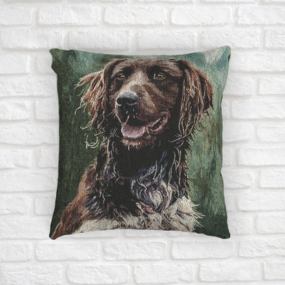 Small Munsterlander Pointer Decorative Pillow – Hunting Dog Home Décor Gift
