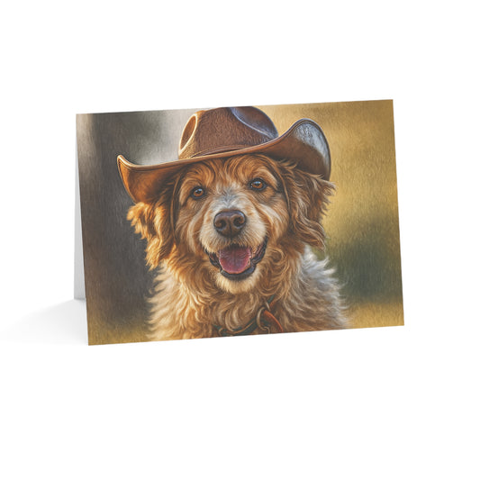 Aussiedoodle Greeting Card Set | Oil Painting Aussiedoodle Dog Lover Gift