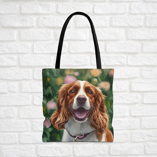 Brittany Tote Bag | Dog Lover Gift | Stylish Reusable Bag with Brittany Art