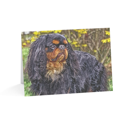 King Charles Spaniel Greeting Cards | 5x7 Dog Lover Cards | Sets of 10, 30, 50