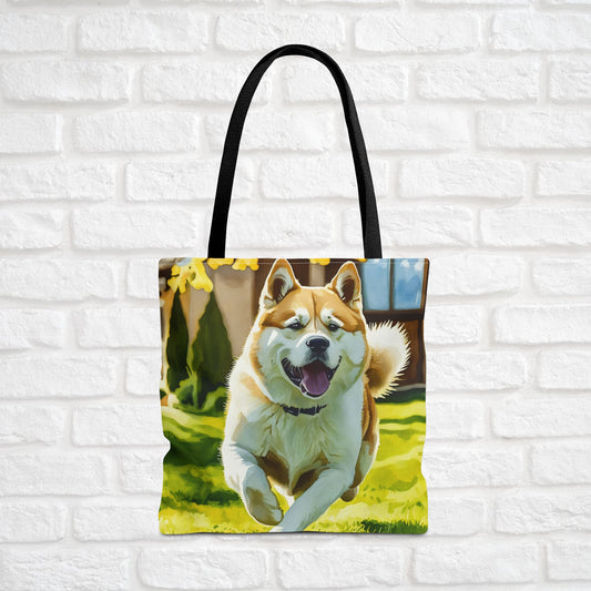 Akita Tote Bag | Loyal Dog Lover Gift | Noble Japanese Breed Reusable Bag