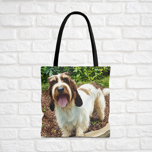 Petit Basset Griffon Vendéen Tote Bag – French Hound Dog Lover Gift – Watercolor PBGV Art