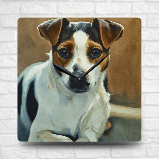 Watercolor Danish-Swedish Farmdog Wall Clock | Modern Acrylic Dog Lover Décor