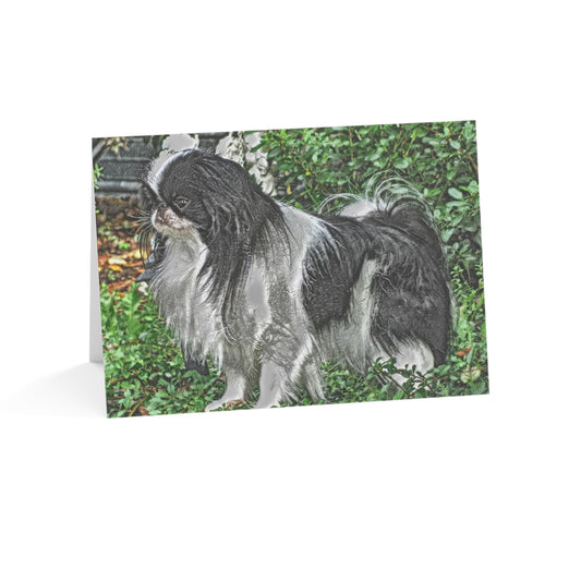 Japanese Chin Greeting Card Set – Regal & Affectionate Dog Lover Cards (5"x7")