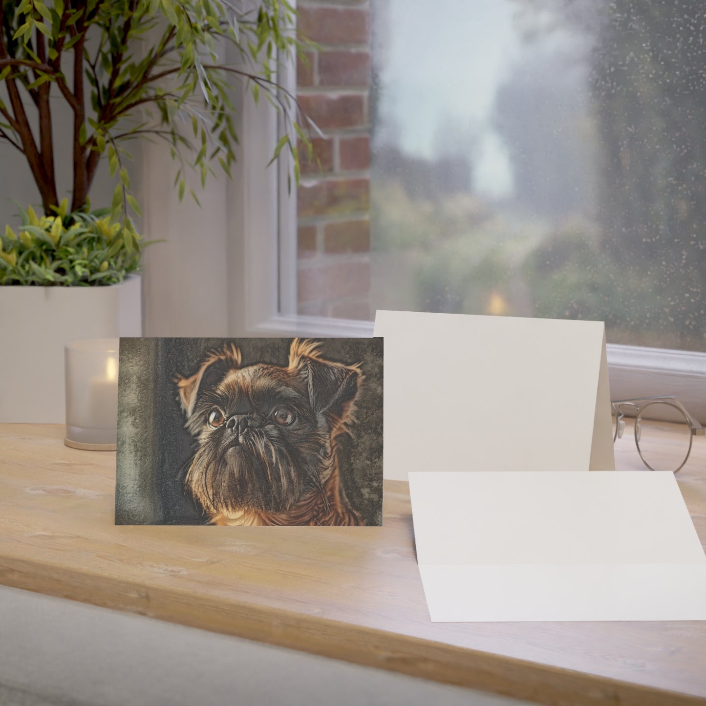Brussels Griffon Greeting Cards (Set of 10, 30, 50) | Dog Lover Stationery | Blank Inside