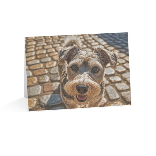 Schnoodle Greeting Card Set | Oil Painting Schnoodle Dog Lover Gift