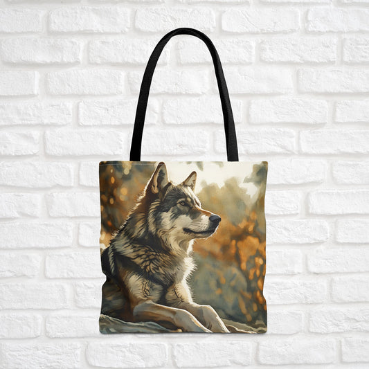 Czechoslovakian Vlcak Tote Bag – Wolfdog Art Reusable Polyester Bag