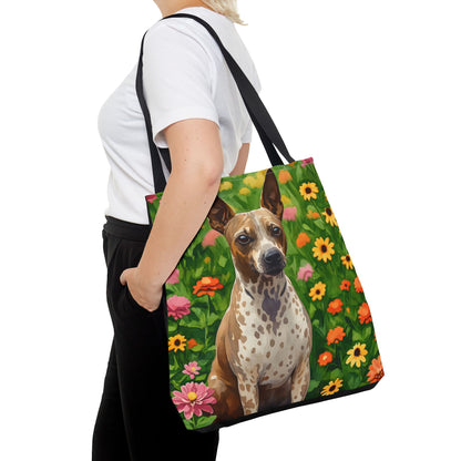 American Hairless Terrier Tote Bag | Dog Lover Gift | Stylish Reusable Canvas Bag with Watercolor AHT Art