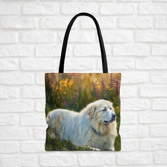 Great Pyrenees Tote Bag – Watercolor Dog Lover Gift