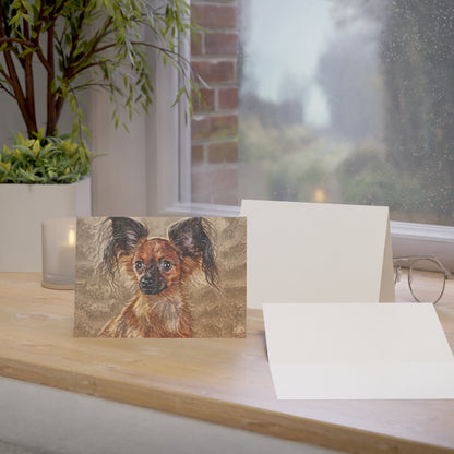 Russian Toy Greeting Cards – Elegant Small Dog Lover Stationery – Artistic Russian Toy Design