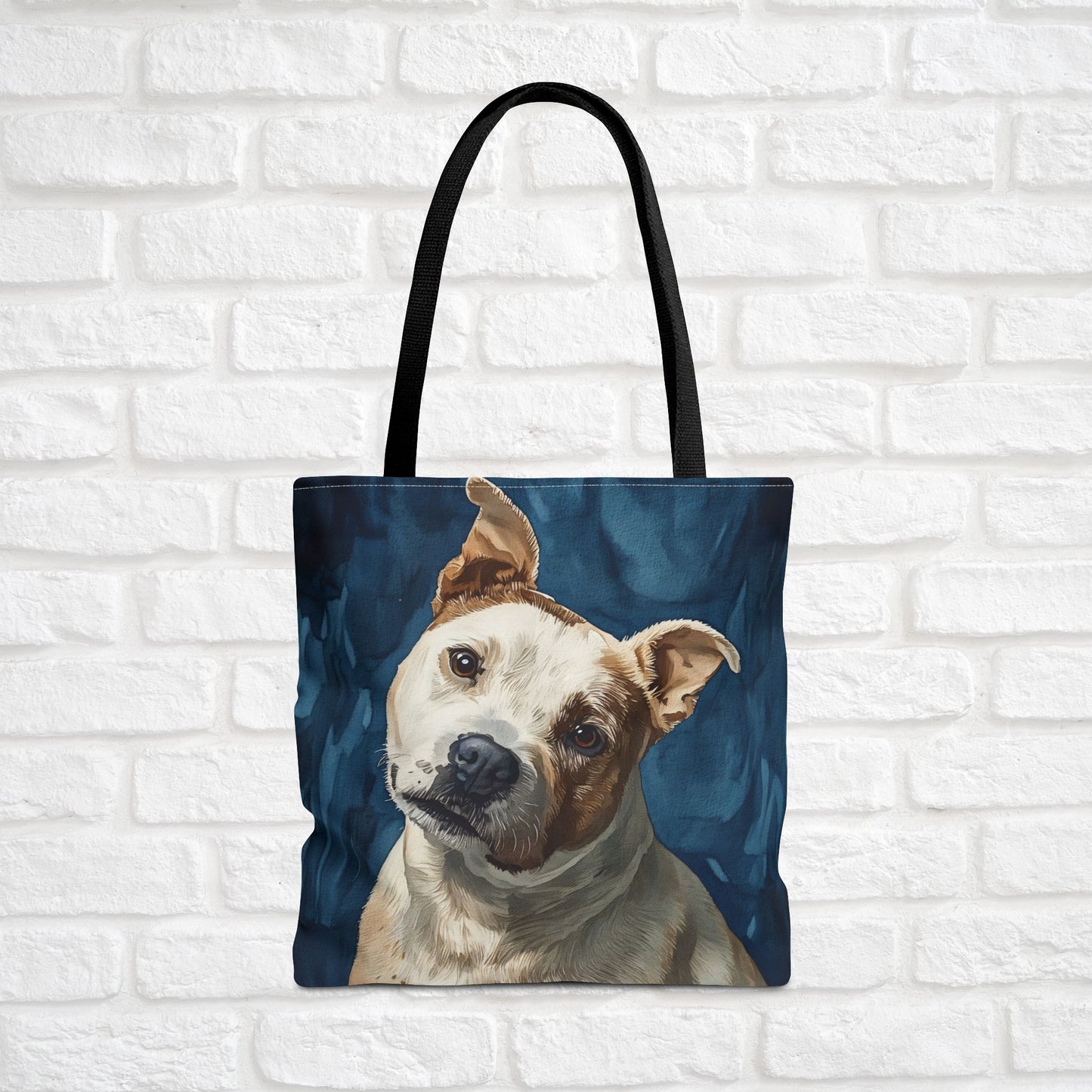 Staffordshire Bull Terrier Tote Bag – Watercolor Dog Lover Gift