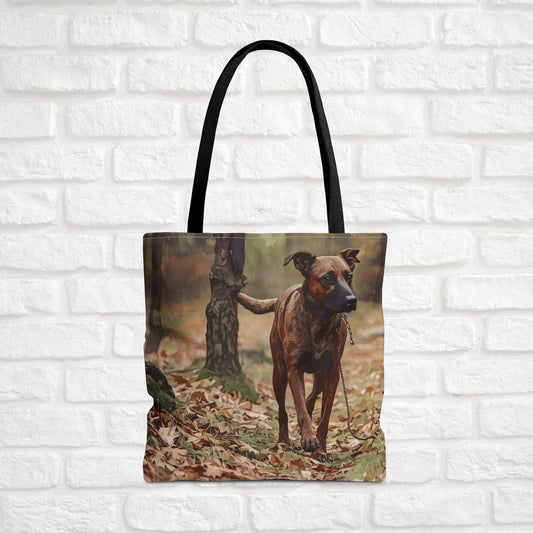 Treeing Tennessee Brindle Tote Bag – Stylish Dog Lover Gift – Artistic Breed Design