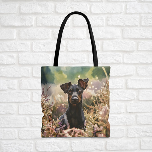 Manchester Terrier Tote Bag – Unique Dog Lover Gift – Watercolor Manchester Terrier Art
