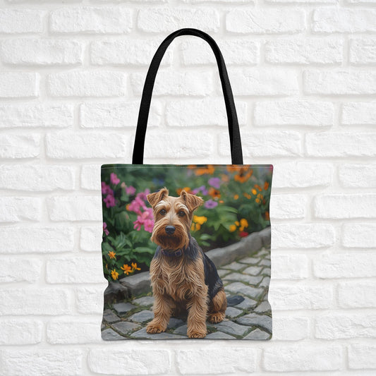 Welsh Terrier Tote Bag – Bold Dog Lover Gift – Artistic Terrier Design