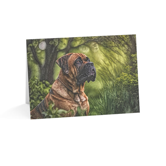 Boerboel Greeting Cards (Set of 10, 30, or 50) | Dog Lover Gift | Blank Inside with Elegant Boerboel Art