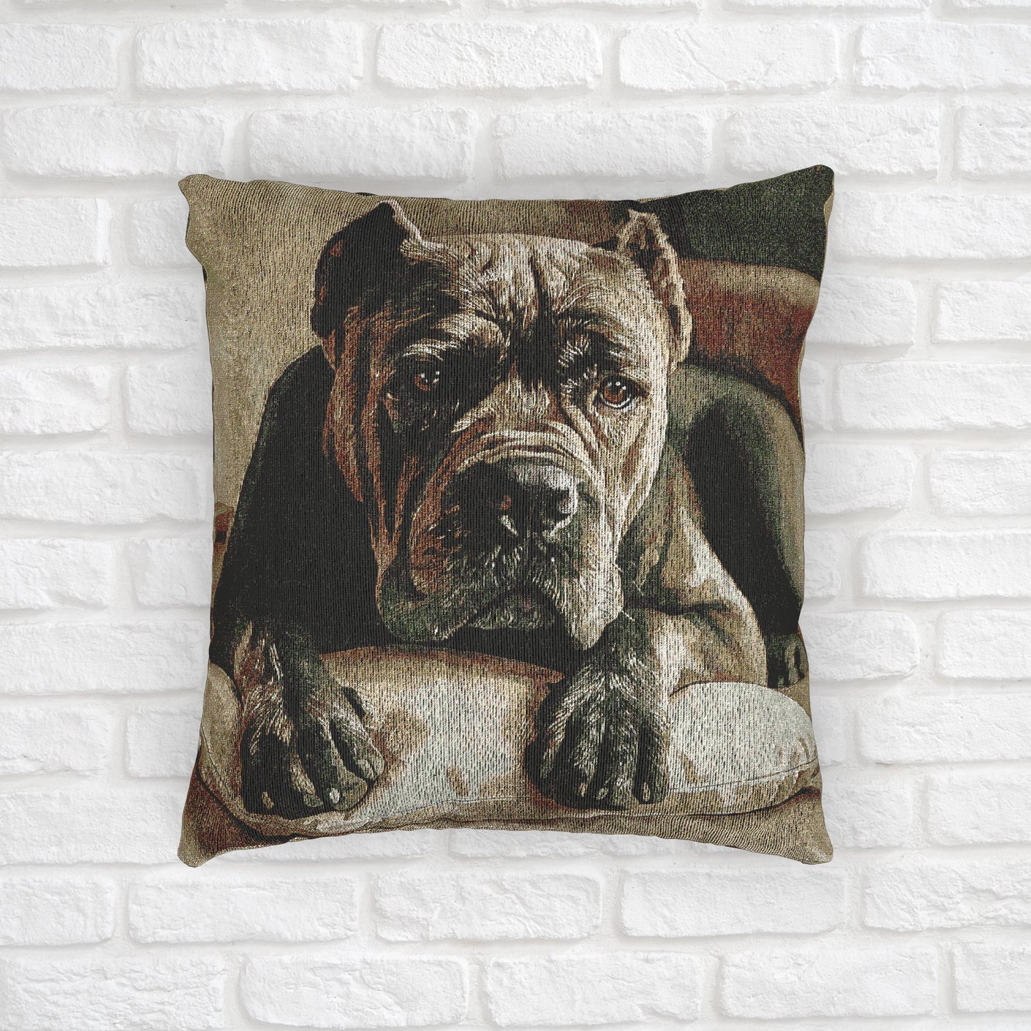 Cane Corso Woven Decorative Pillow – Dog Lover Home Décor Gift