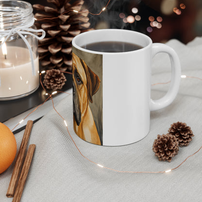 Boerboel Coffee Mug | Dog Lover Gift | Durable Ceramic Cup with Elegant Boerboel Art