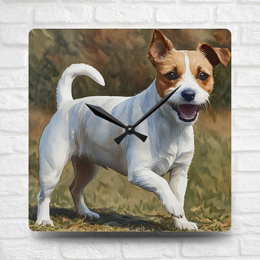 Jack Russell Terrier Acrylic Wall Clock – Energetic & Loyal Dog Lover Home Décor