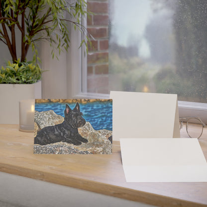 Scottish Terrier Greeting Cards – Classic Dog Lover Stationery – Artistic Scottie Design