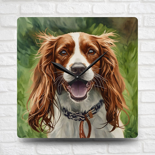 Brittany Wall Clock | Dog Lover Gift | Decorative Dog Breed Home Décor