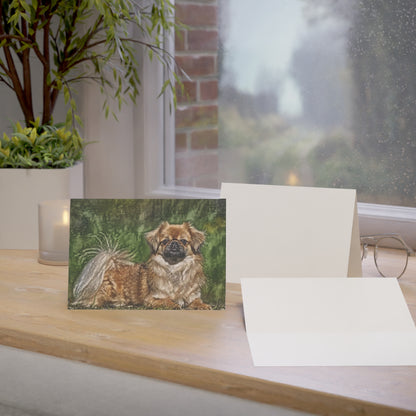 Tibetan Spaniel Greeting Cards – Companion Dog Breed Art Set