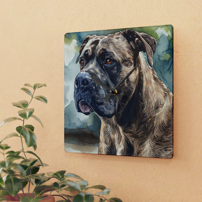 Presa Canario Wall Clock – Strong Dog Lover Home Décor – Watercolor Presa Canario Art