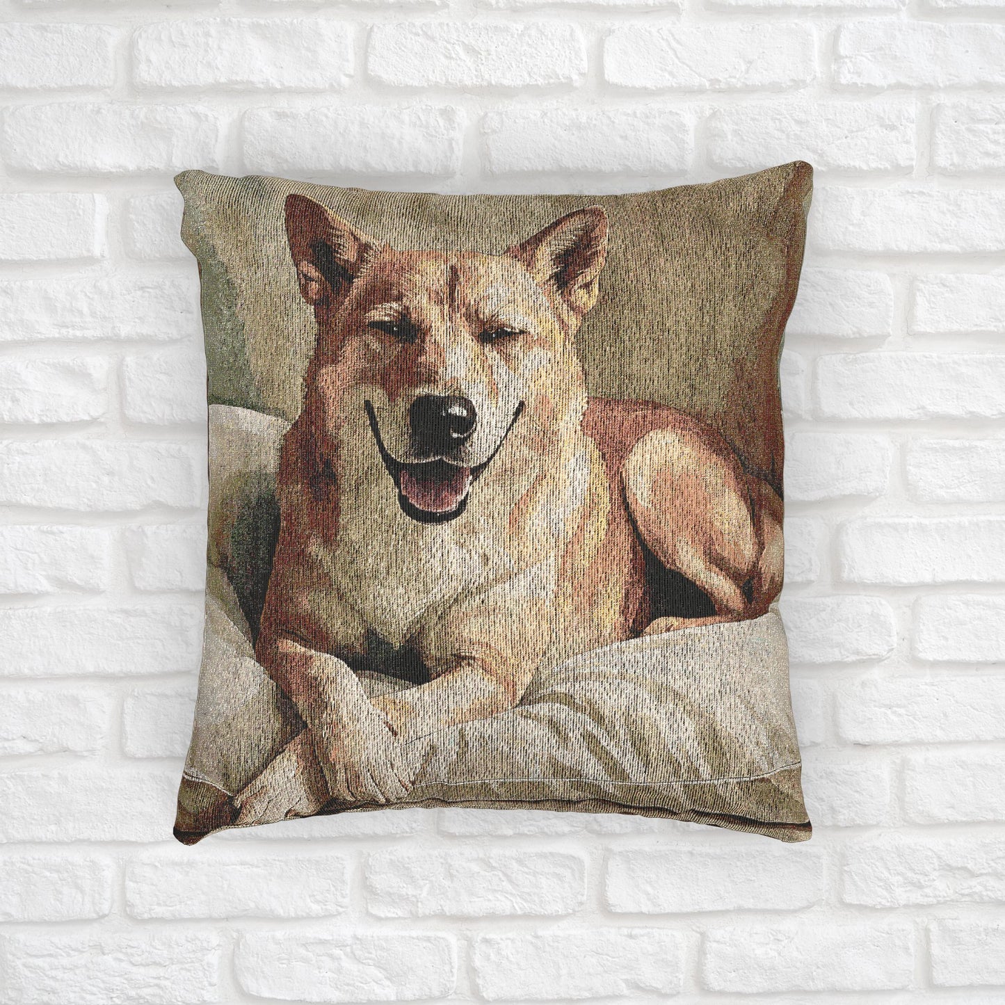 Canaan Dog Woven Decorative Pillow – Dog Lover Home Décor Gift