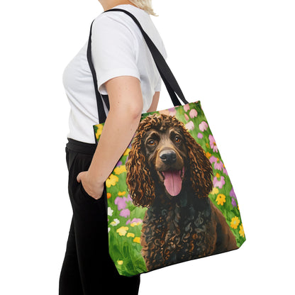 Irish Water Spaniel Tote Bag – Curly-Coated Dog Lover Gift