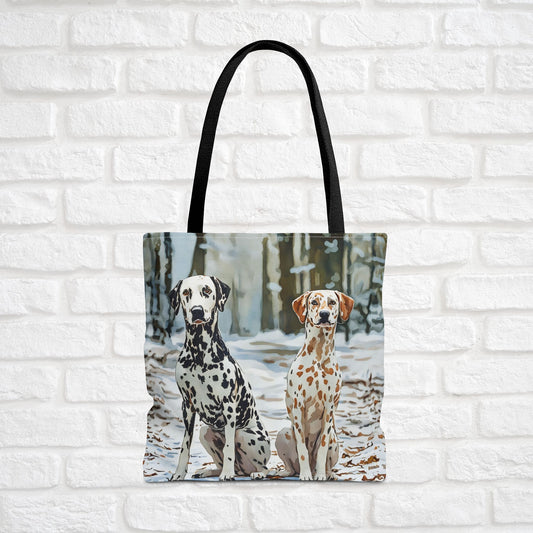 Dalmatian Tote Bag – Classic Spotted Dog Art Reusable Polyester Bag
