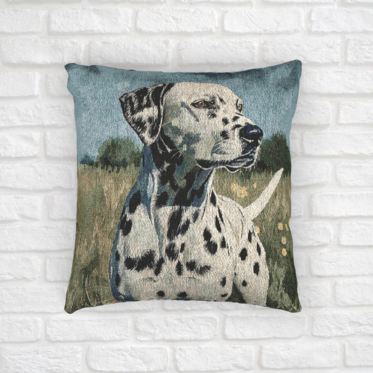 Dalmatian Woven Decorative Pillow – Dog Lover Home Décor Gift