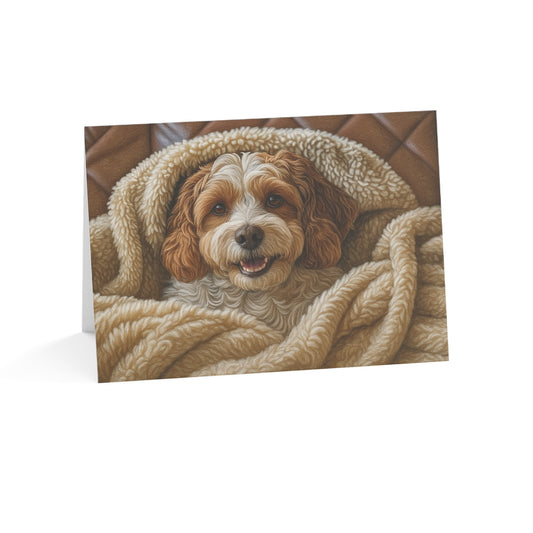 Cavapoo Greeting Card Set | Oil Painting Cavapoo Dog Lover Gift