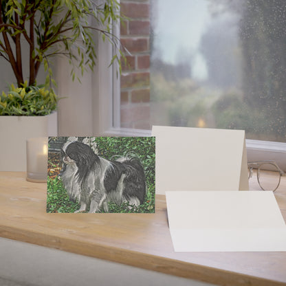 Japanese Chin Greeting Card Set – Regal & Affectionate Dog Lover Cards (5"x7")