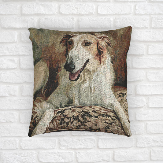 Borzoi Woven Decorative Pillow – Dog Lover Home Décor Gift