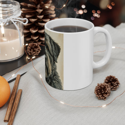 Bouvier des Flandres Coffee Mug | Dog Lover Gift | Durable Ceramic Mug with Elegant Bouvier Art