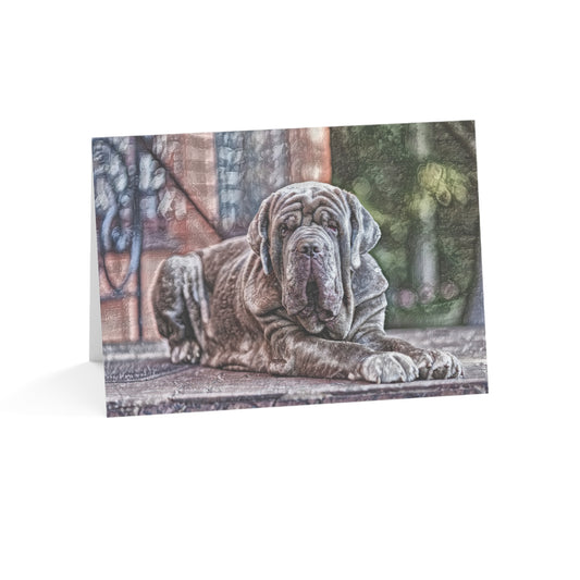 Neapolitan Mastiff Greeting Cards – Majestic Dog Lover Stationery – Custom Neapolitan Mastiff Photo Art
