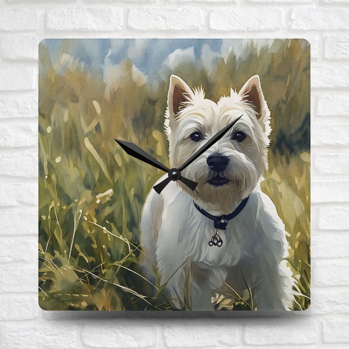 West Highland White Terrier Wall Clock – Cute Dog Lover Gift – Classic Westie Design