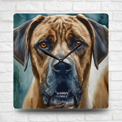 Boerboel Wall Clock | Dog Lover Gift | Decorative Acrylic Clock with Elegant Boerboel Art