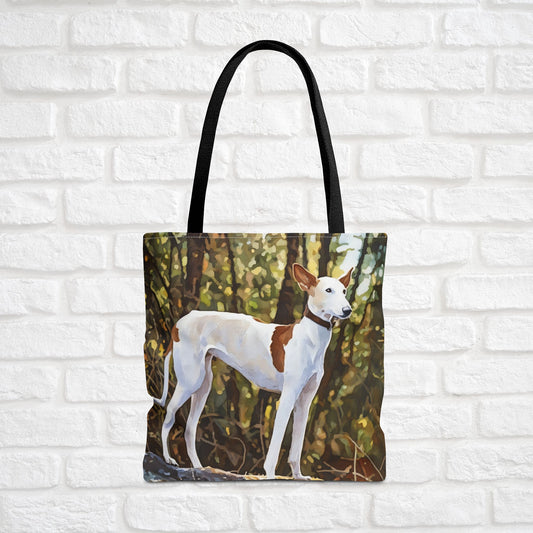 Ibizan Hound Tote Bag | Sleek Reusable Dog Lover Gift