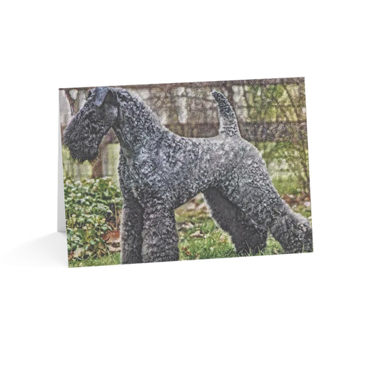 Kerry Blue Terrier Greeting Cards | 5x7 Dog Breed Note Cards | Sets of 10, 30, 50