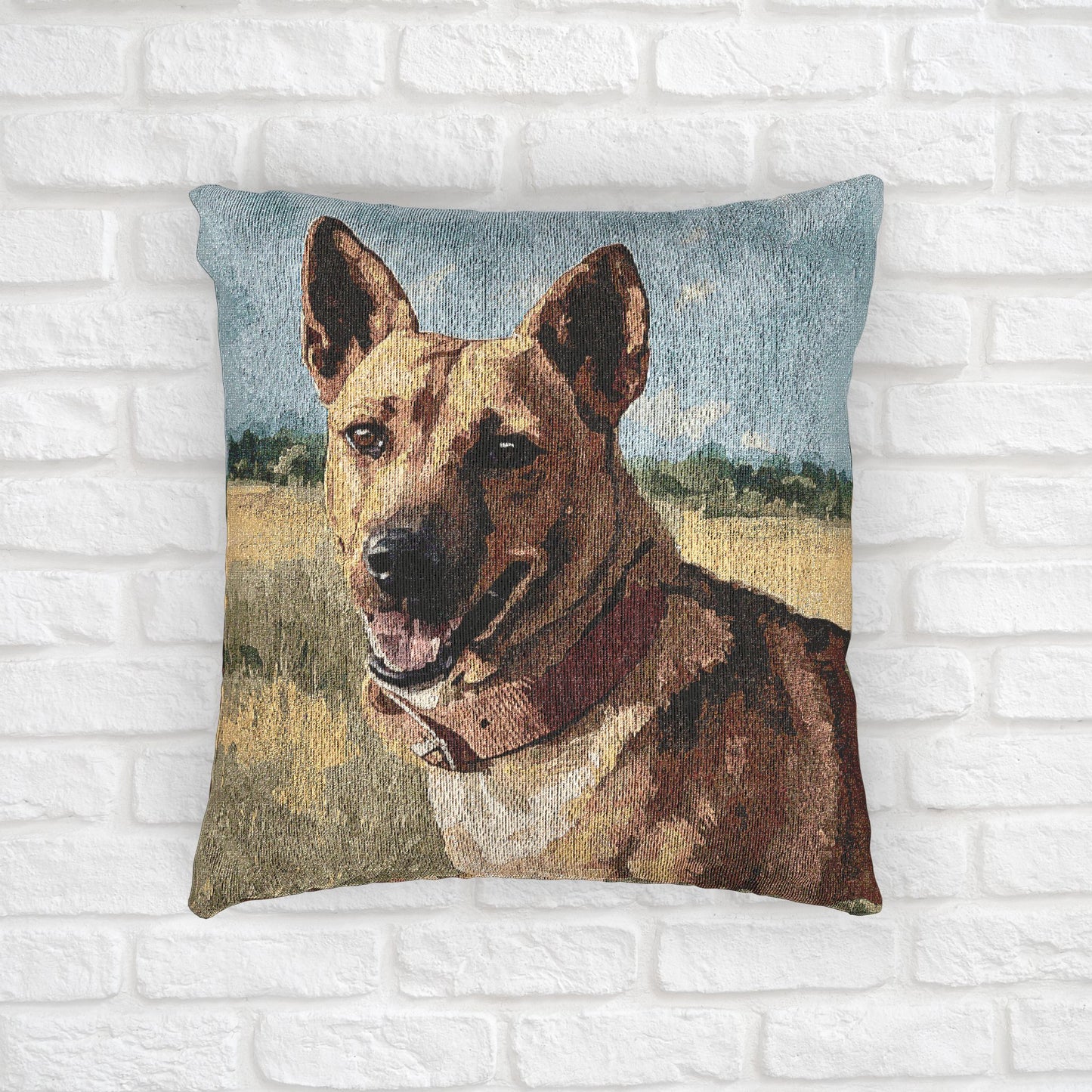Carolina Dog Woven Decorative Pillow – Dog Lover Home Décor Gift