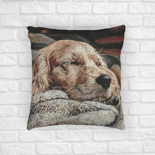 English Cocker Spaniel Woven Pillow | Elegant Dog Lover Home Décor | Heirloom-Quality Tapestry Cushion