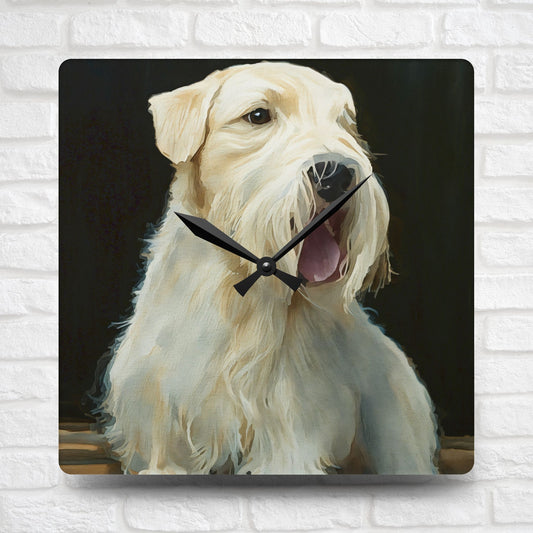 Sealyham Terrier Wall Clock – Charming Dog Lover Gift – Watercolor Sealyham Art