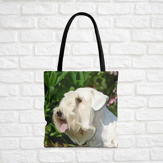 Sealyham Terrier Tote Bag – Charming Dog Lover Gift – Watercolor Sealyham Art