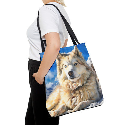 Alaskan Malamute Tote Bag – Dog Lover Gift with Malamute Watercolor Art