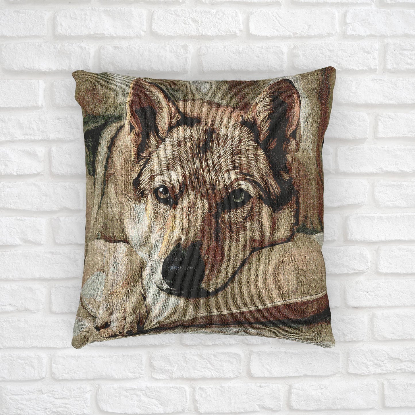 Czechoslovakian Vlcak Woven Decorative Pillow – Dog Lover Home Décor Gift