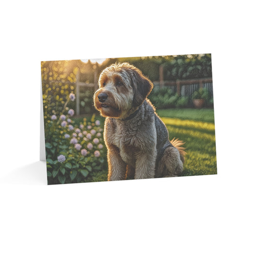 Bernedoodle Greeting Card Set | Oil Painting Bernedoodle Dog Lover Gift