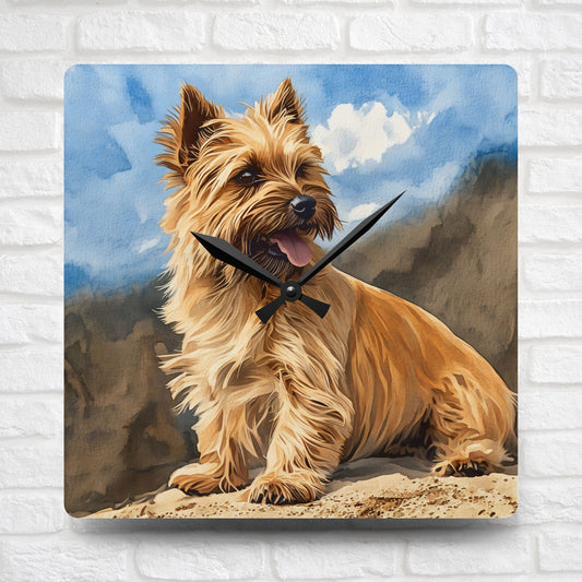 Cairn Terrier Wall Clock | Dog Lover Gift | Decorative Acrylic Wall Art