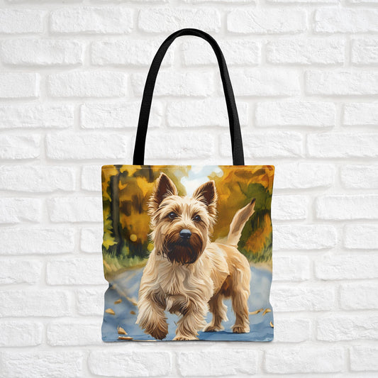 Cairn Terrier Tote Bag | Dog Lover Gift | Reusable Polyester Canvas Bag
