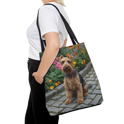 Welsh Terrier Tote Bag – Bold Dog Lover Gift – Artistic Terrier Design