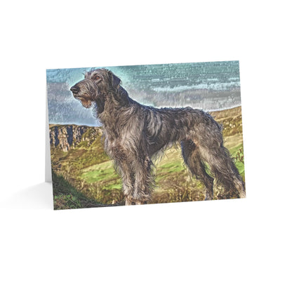 Scottish Deerhound Greeting Cards – Noble Dog Lover Stationery – Artistic Deerhound Design